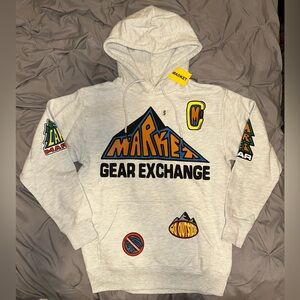 MARKET Gear Exchange Hoodie — NWT (Light Grey- S)